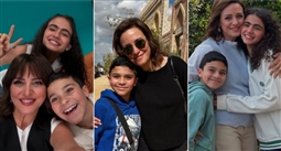 علي البيلي وريهام عبد الغفور وريتال عبد العزيز في كواليس مسلسل كتالوج