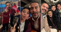 علي البيلي ومحمد فراج في كواليس كتالوج