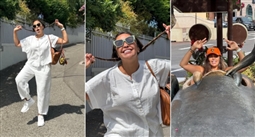 إجازة داليا البحيري في أوروبا