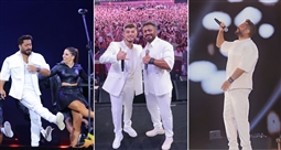 تامر حسني في حفل مهرجان العلمين 2025