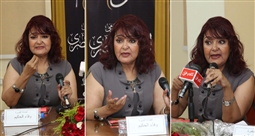 وفاء الحكيم في إطار فعاليات محور &quot;وصلة&quot; الذي ينظمه المهرجان القومي للمسرح المصري