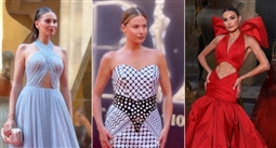 باميلا الكيك وملكة جمال لبنان ندى كوسا وكريستينا كرم 