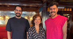 أحمد رمزي مع ساندرا نشأت وهادي بسيوني