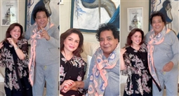 إلهام شاهين تزور محمد منير بعد خروجه من المستشفى