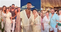 إلهام شاهين مع النجوم في الساحل الشمالي