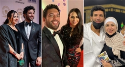 إيمي سمير غانم وحسن الرداد يحتفلان بعيد زواجهما 2025