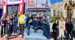 جولة إلهام شاهين في مدينة ناشفيل