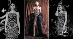 أنغام وفستانها