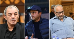 النجوم في عزاء السيناريست أحمد عبد الله