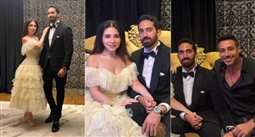 الصور الأولى من عقد قران مي عز الدين