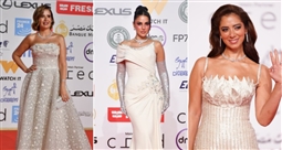 نجمات بالأبيض في حفل افتتاح مهرجان القاهرة السيمائي 45