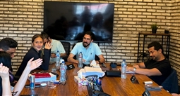 نيللي كريم وشريف سلامة في آخر جلسة لتحضيرات مسلسل (أنا) قبل انطلاق التصوير 