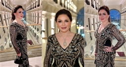 إطلالة إلهام شاهين في اليوم الثاني من مهرجان البحر الأحمر 2025