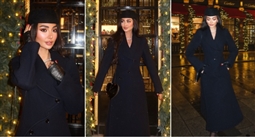 نور الغندور في جلسة تصوير بلندن