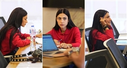 هدى المفتي في جلسات عمل الفيلم