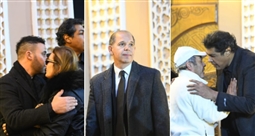 عزاء شقيقة عادل إمام وأرملة مصطفى متولي