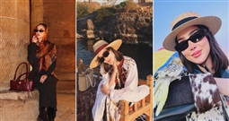 رحلة بسمة بوسيل في الأقصر وأسوان