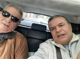 محمود حميدة فور خروجه من المستشفى