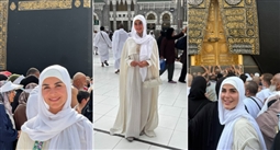 رانيا منصور تؤدي العمرة