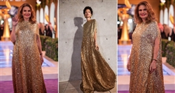 يسرا وفستانها