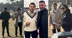 شريف الشعشاعي في كواليس تصوير دوره في مسلسل (الكينج) 