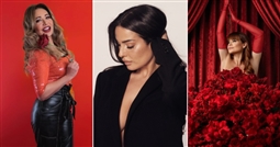 جلسات تصوير الفنانات في عيد الحب