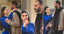 هدى الإتربي وأحمد خالد صالح في كواليس مسلسل مناعة