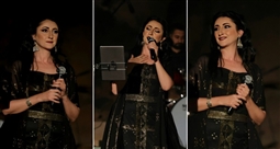 السوبرانو أميرة سليم في حفل ختام الدورة الثلاثين من سيمبوزيوم أسوان الدولي للنحت