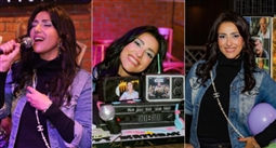 حنان مطاوع تحتفل بعيد ميلادها 