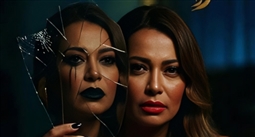 داليا مصطفى في روج أسود