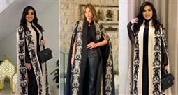 مي فاروق بقفطان أنيق