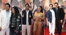 هشام ماجد وباسم سمرة وريهام عبد الغفور ومصطفى غريب في العرض الخاص لفيلم برشامة