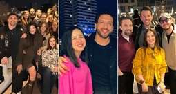 شريف رمزي ودنيا سمير غانم ورامي رضوان وإيمي سمير غانم وحسن الرداد وهشام ماجد