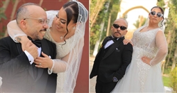 مينا أبو الدهب في حفل زفافه