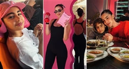 بسمة بوسيل تقضي إجازة بصحبة أبنائها في الجونة 