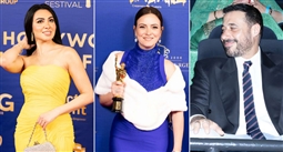 أحمد السعدني، وريهام عبد الغفور، ومايان السيد، وميرهان حسين، وعدد من صناع السينما في افتتاح الدورة الخامسة من مهرجان هوليوود للفيلم العربي