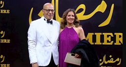 ضياء عبد الخالق وزوجته المخرجة شيماء شعوط 