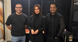 إيمان العاصي وفريق مسلسل انفصال