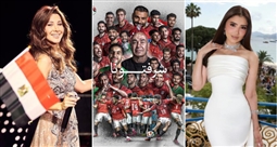 مي عمر ونانسي عجرم ومنتخب مصر