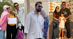 النجوم مع أولادهم في أول يوم مدرسة